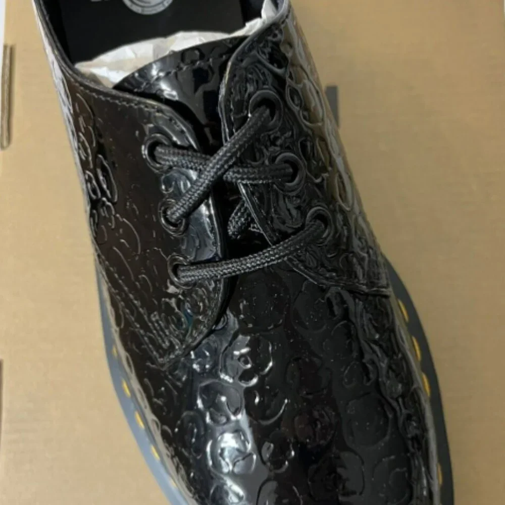 Dr. Martens 1461 Leopard Embossed Platform Oxford RARE FIND Size GreatReviews